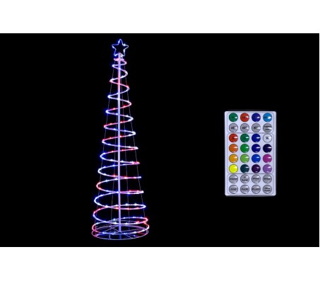 Albero di Natale spiral 134 led rgb